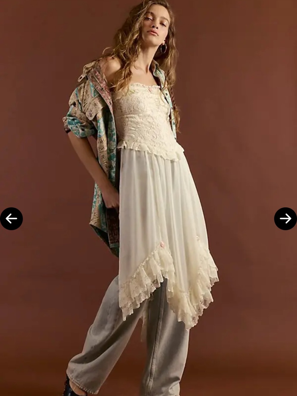 NWOT Free People Jocelyn maxi tunic XS